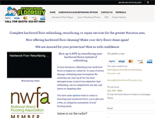 Tablet Screenshot of hardwoodfloorrefinishing-houston.com